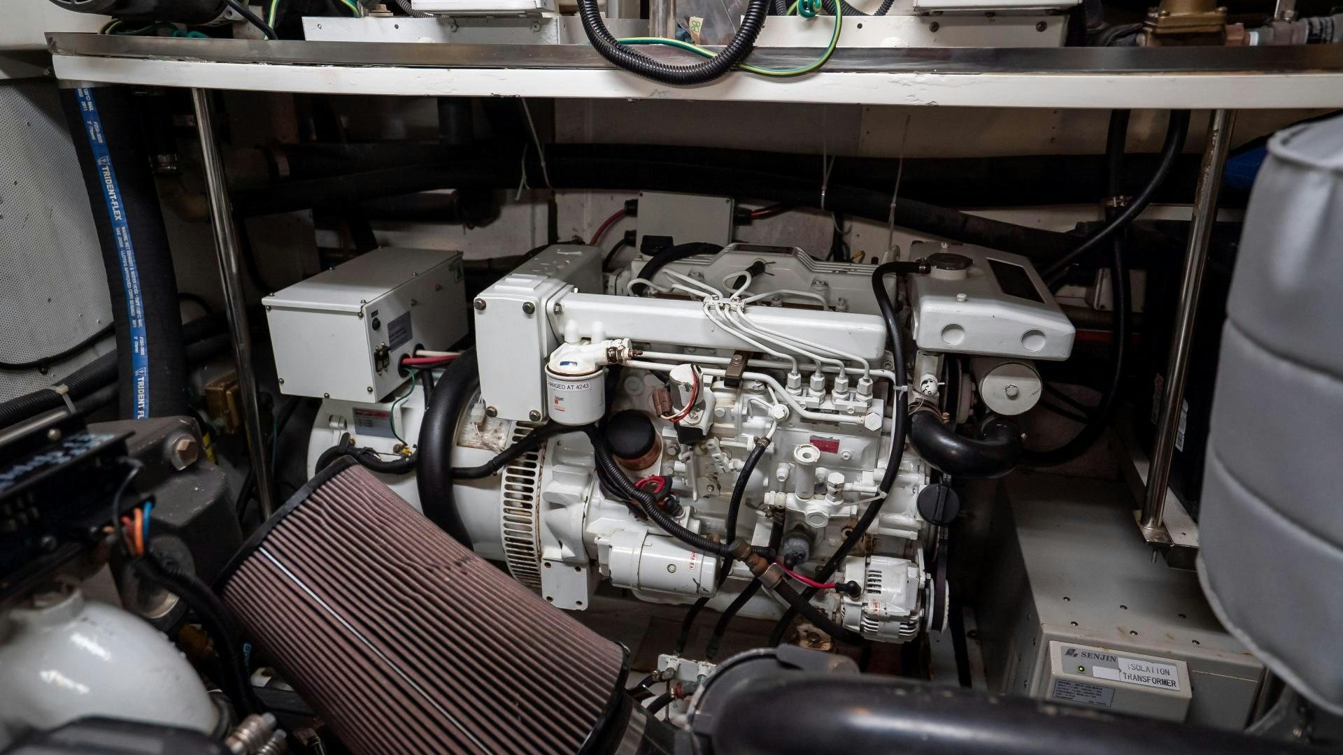 a machine with wires aboard FULL HOUSE Yacht for Sale