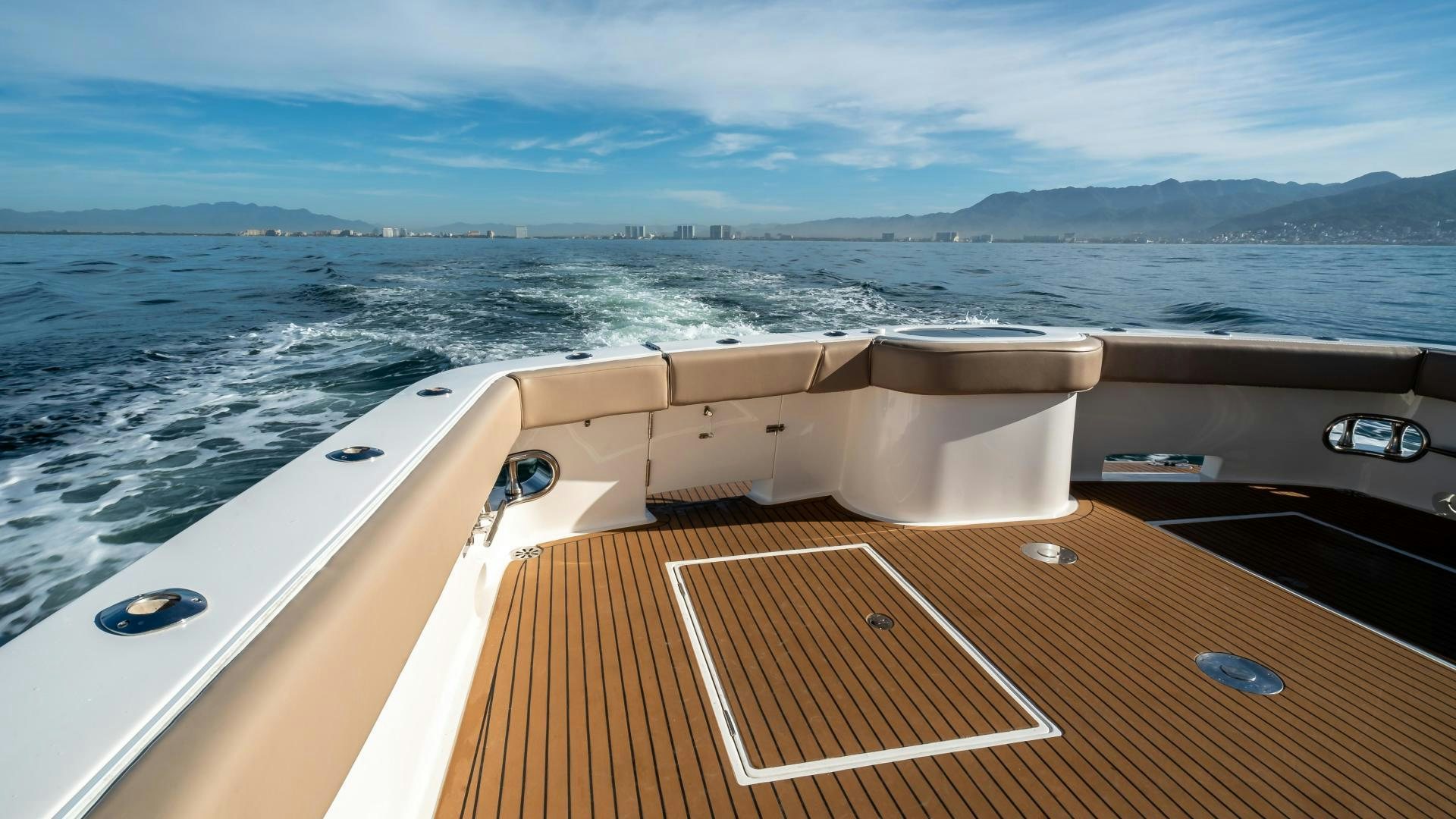 a boat on the water aboard FULL HOUSE Yacht for Sale