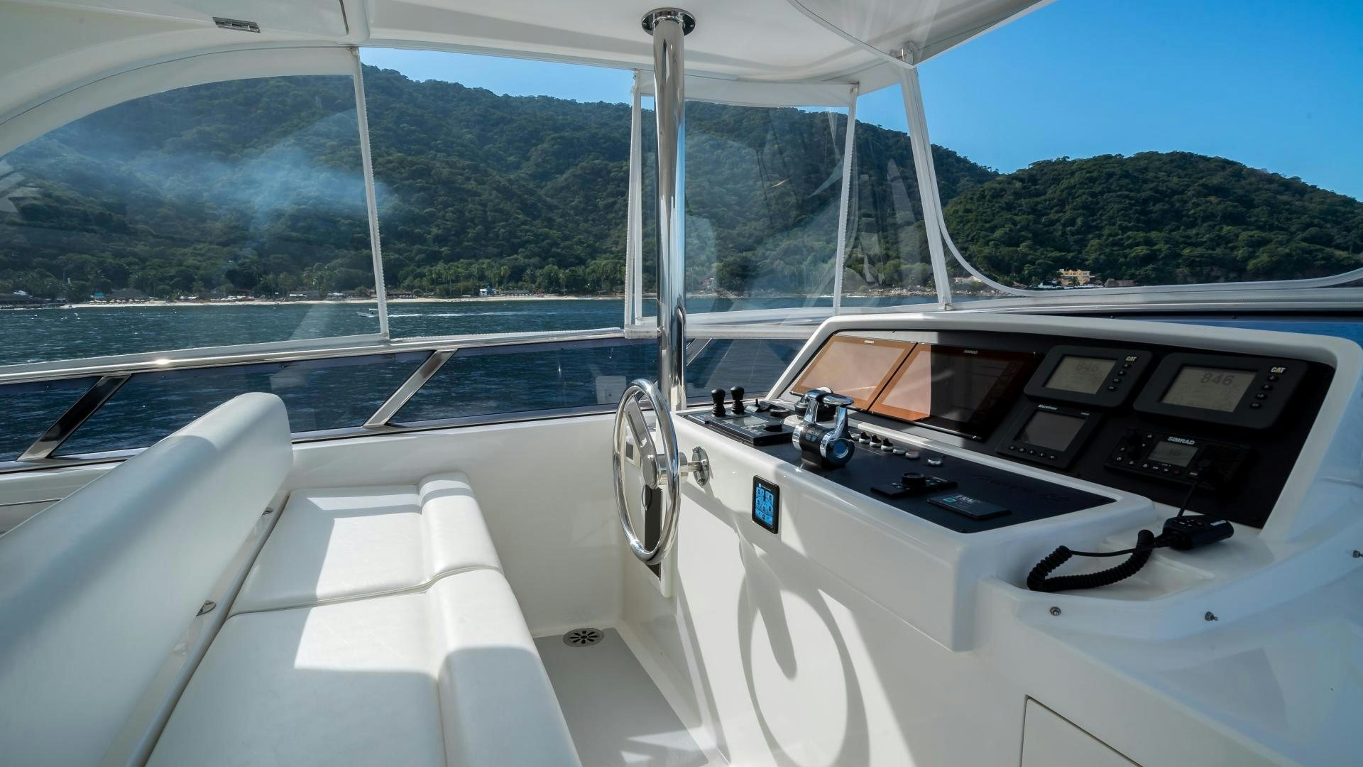 a boat on the water aboard FULL HOUSE Yacht for Sale