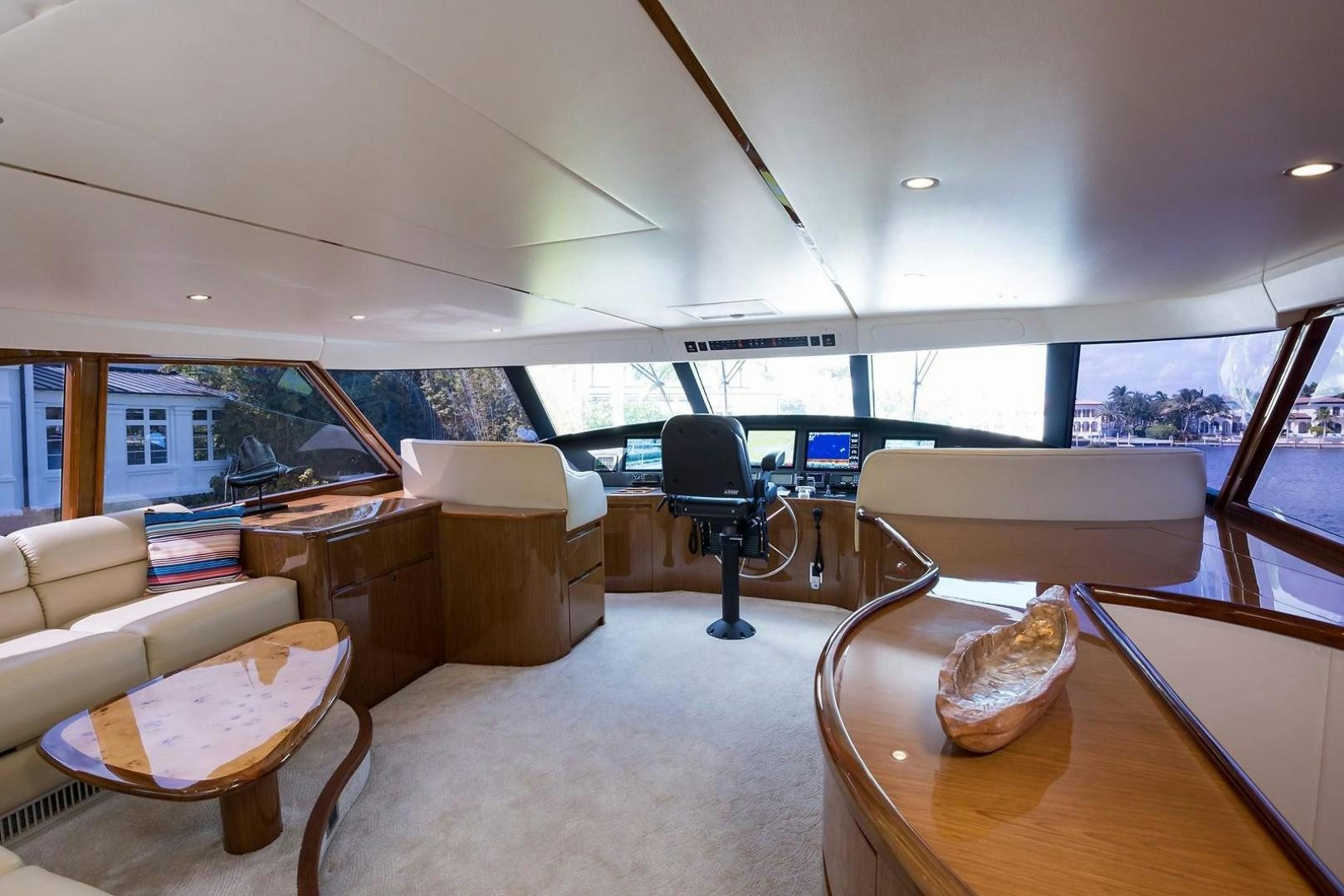 a room with a table and chairs aboard NO NAME 82 Yacht for Sale