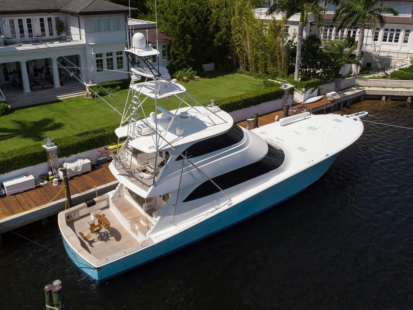 a boat tied to a dock aboard NO NAME 82 Yacht for Sale