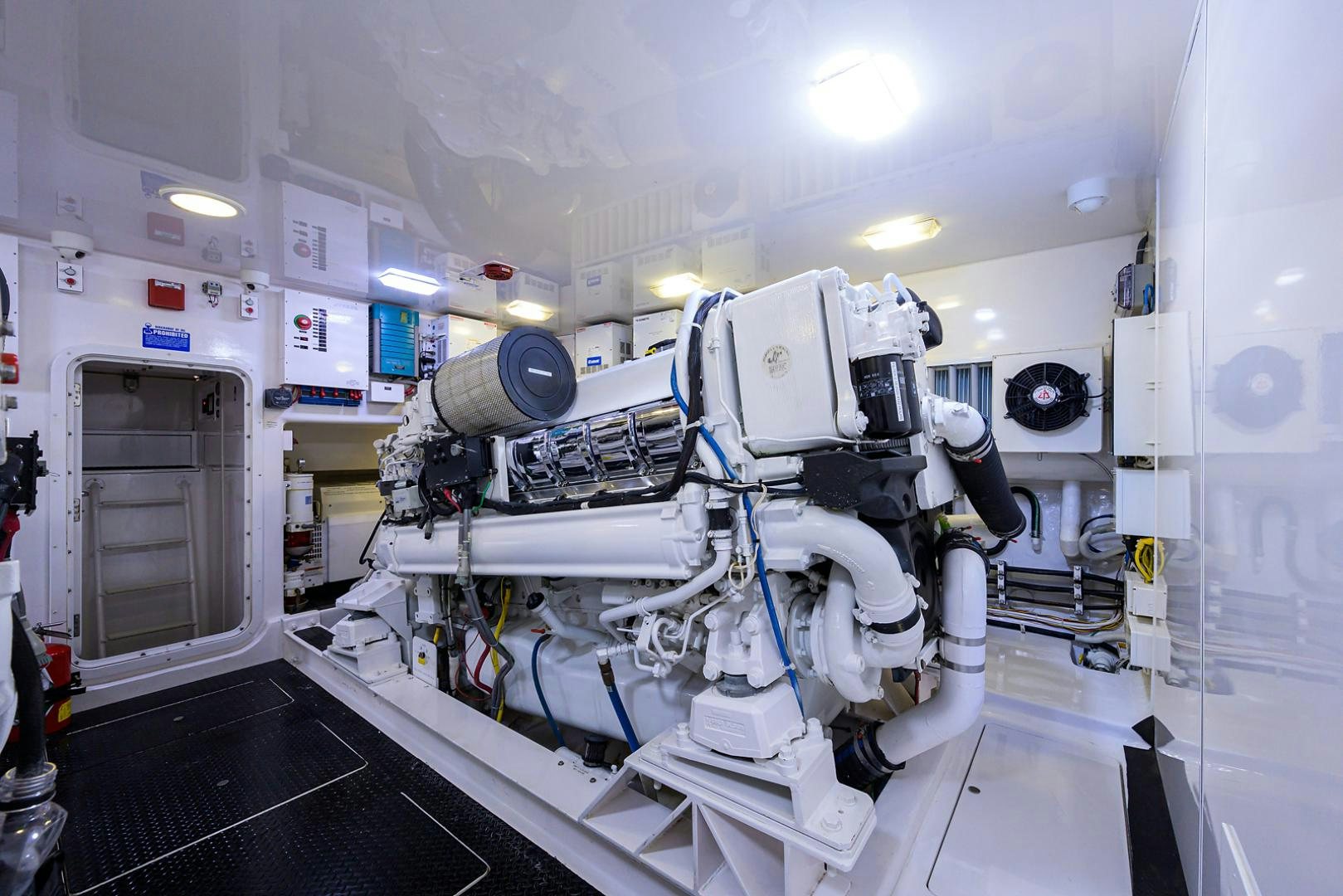 a room with machinery aboard RITE ANGLER Yacht for Sale