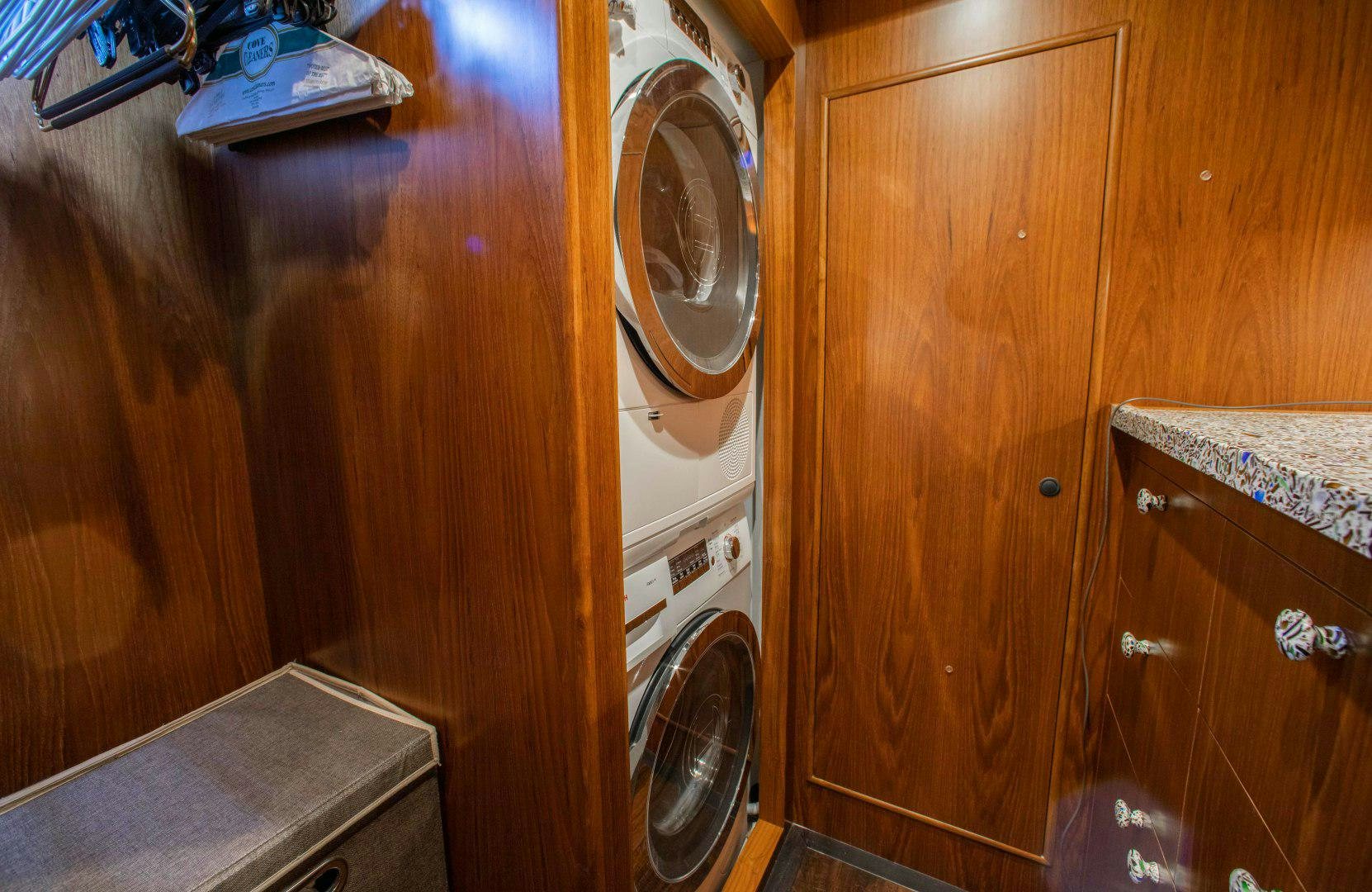 a door with a fan aboard BARBARA SUE II Yacht for Sale