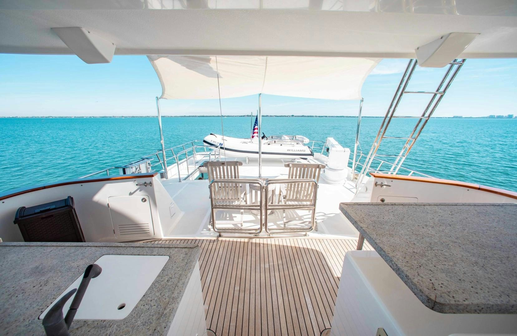 a boat on the water aboard BARBARA SUE II Yacht for Sale