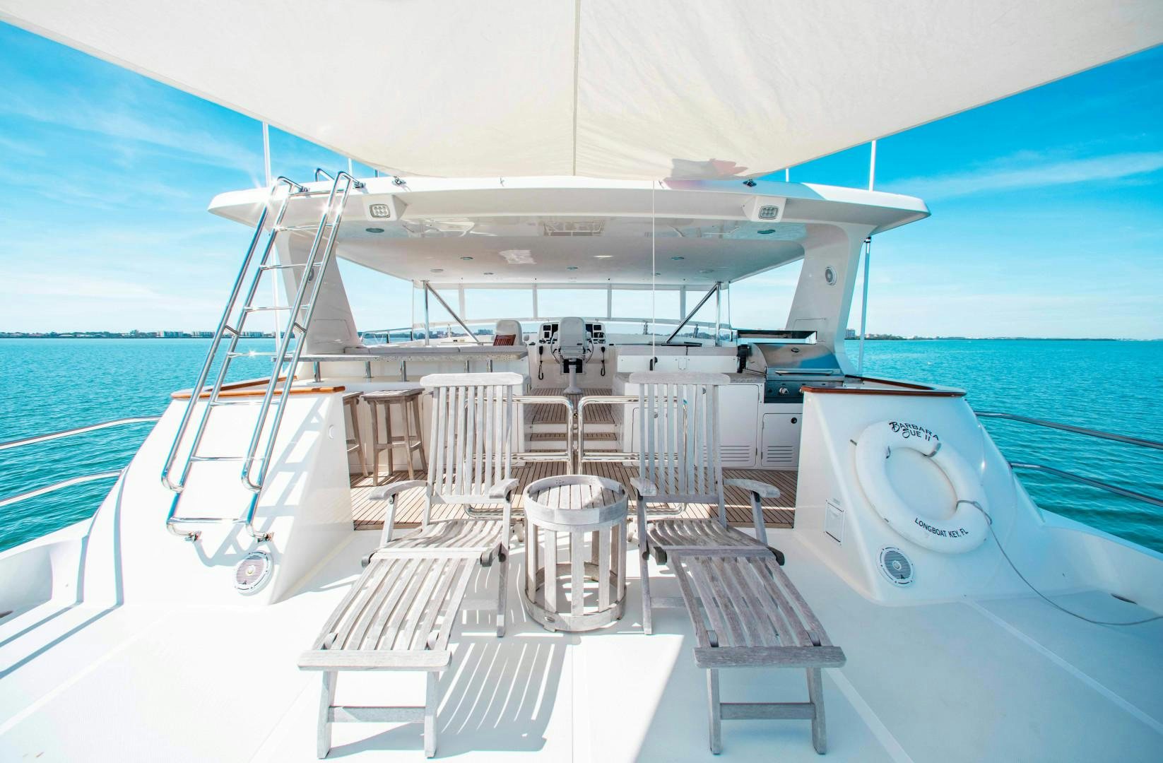 a boat on the water aboard BARBARA SUE II Yacht for Sale