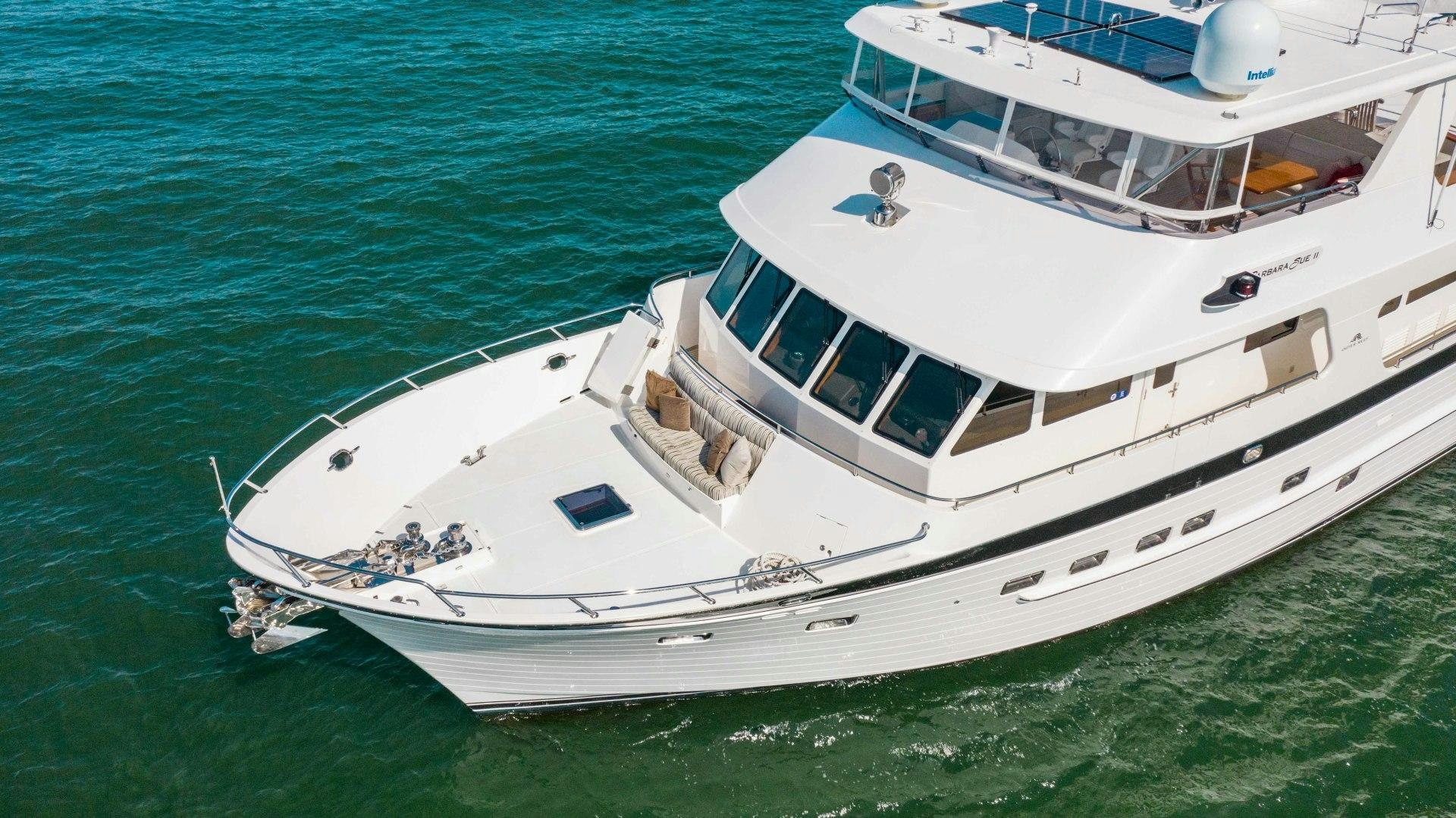 a boat on the water aboard BARBARA SUE II Yacht for Sale