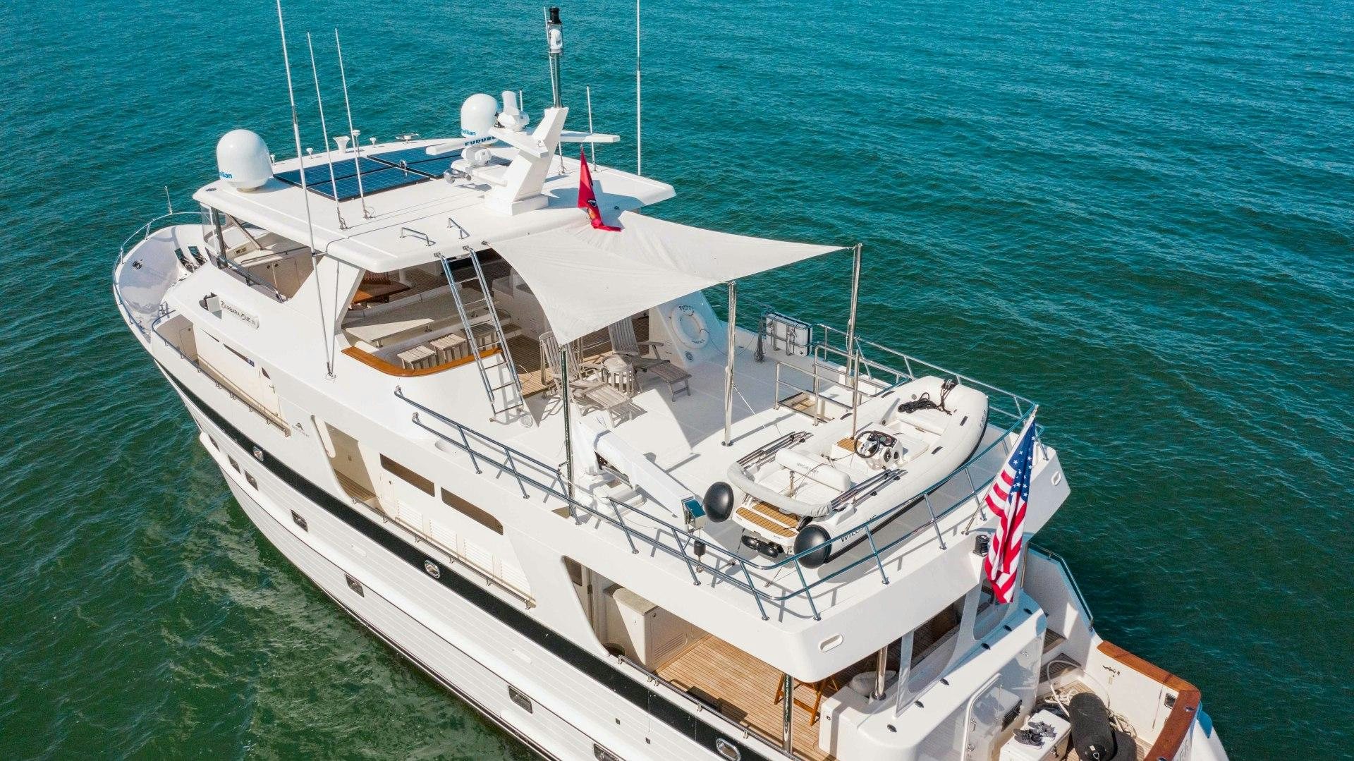 a boat in the water aboard BARBARA SUE II Yacht for Sale