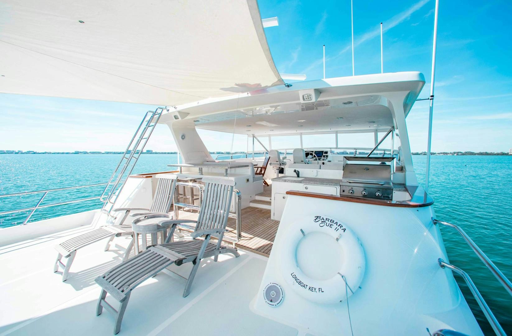 a boat on the water aboard BARBARA SUE II Yacht for Sale