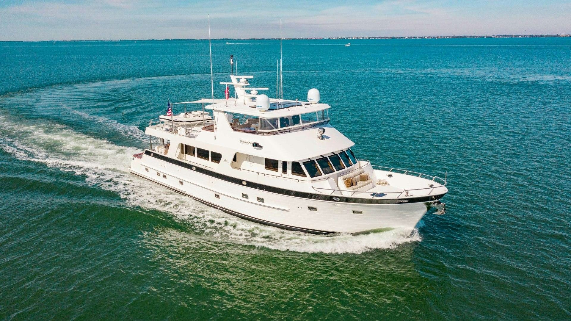 a boat on the water aboard BARBARA SUE II Yacht for Sale
