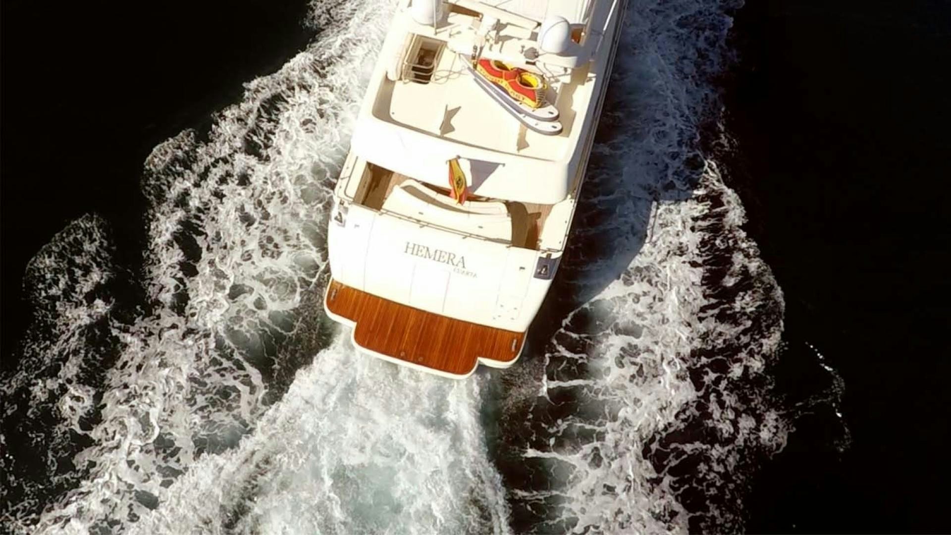 a satellite in space aboard HEMERA CUARTA Yacht for Sale