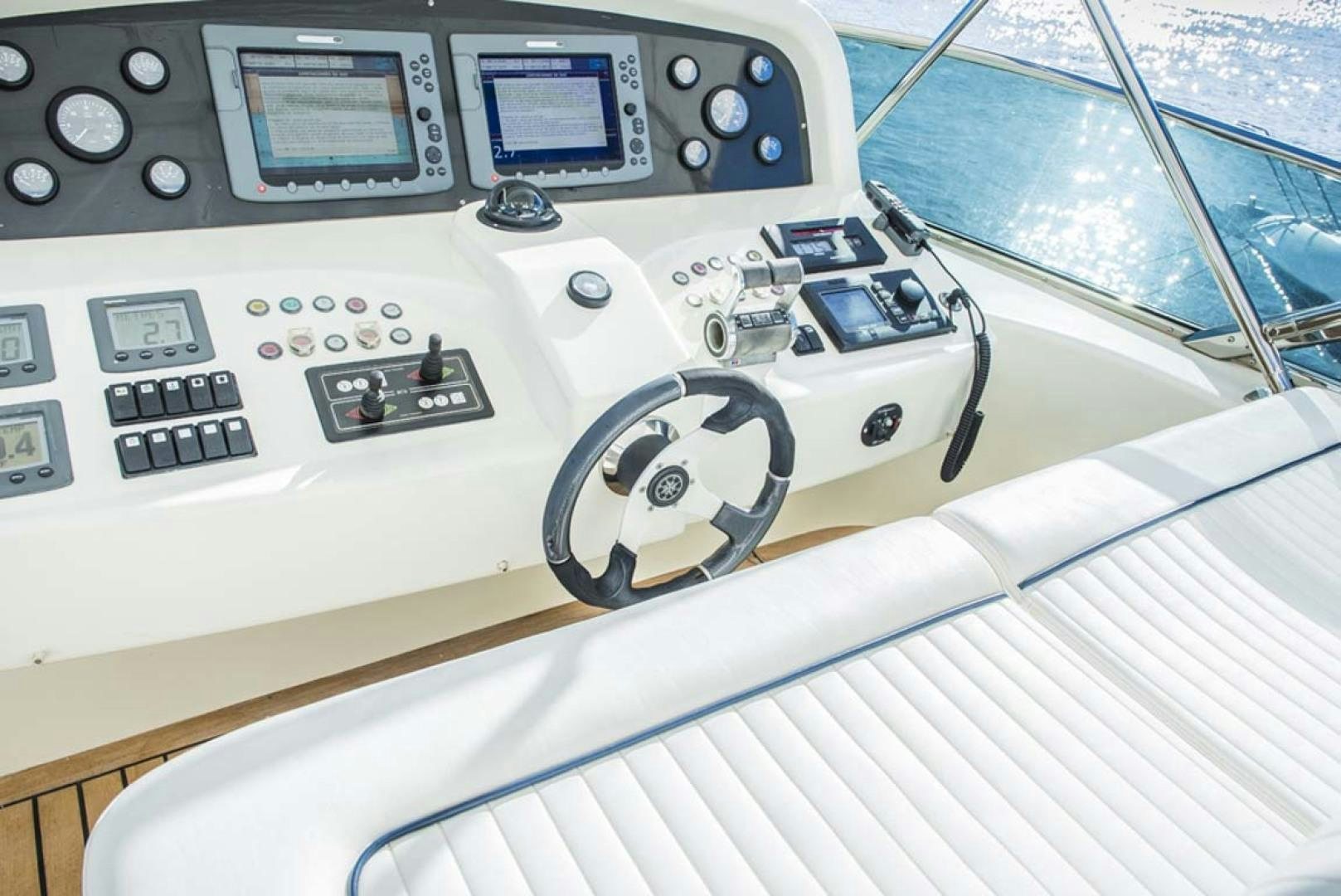 the cockpit of a plane aboard HEMERA CUARTA Yacht for Sale