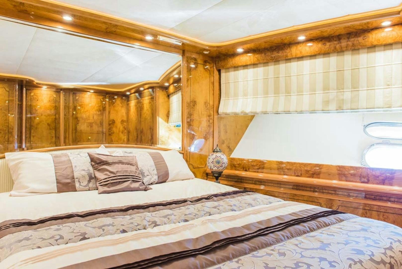 a room with two beds aboard HEMERA CUARTA Yacht for Sale