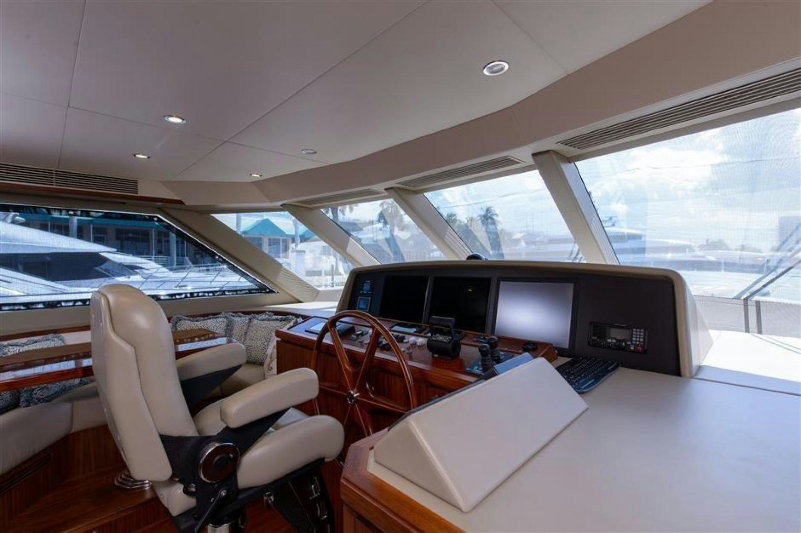 inside of a car aboard OCEANA Yacht for Sale