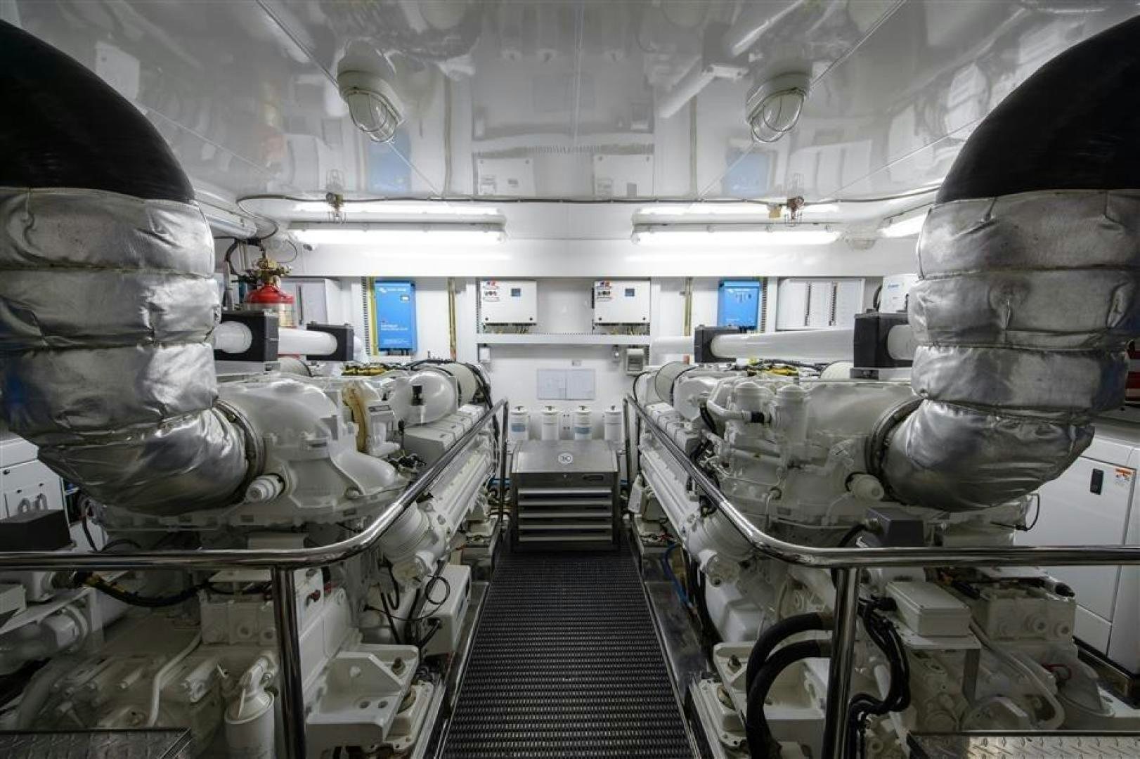 a room with several tanks aboard OCEANA Yacht for Sale
