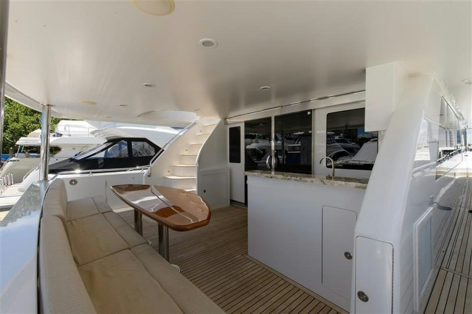 a boat on a deck aboard OCEANA Yacht for Sale