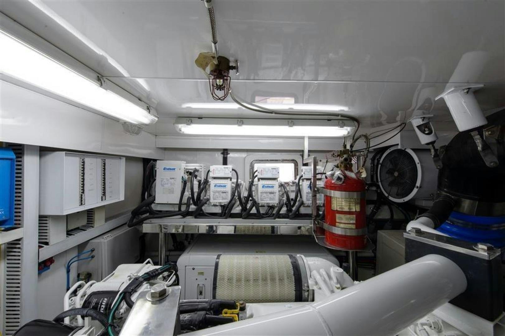 a room with equipment and equipment aboard OCEANA Yacht for Sale