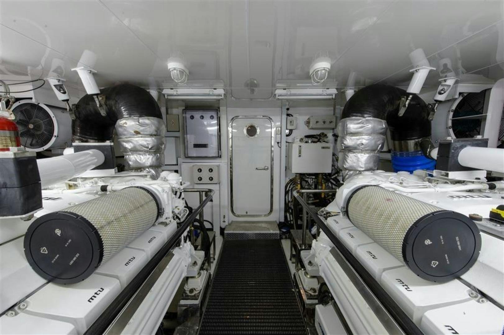 a room with several machines aboard OCEANA Yacht for Sale