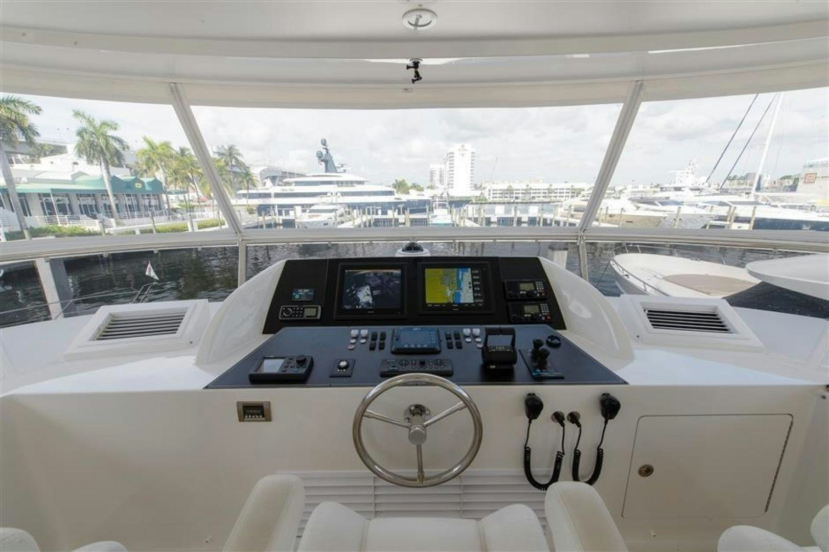 inside of a car aboard OCEANA Yacht for Sale