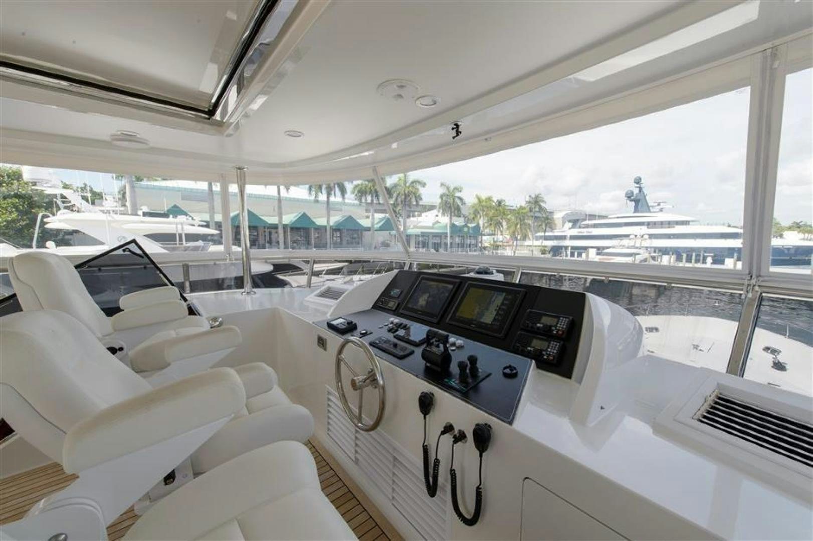 inside of a car aboard OCEANA Yacht for Sale