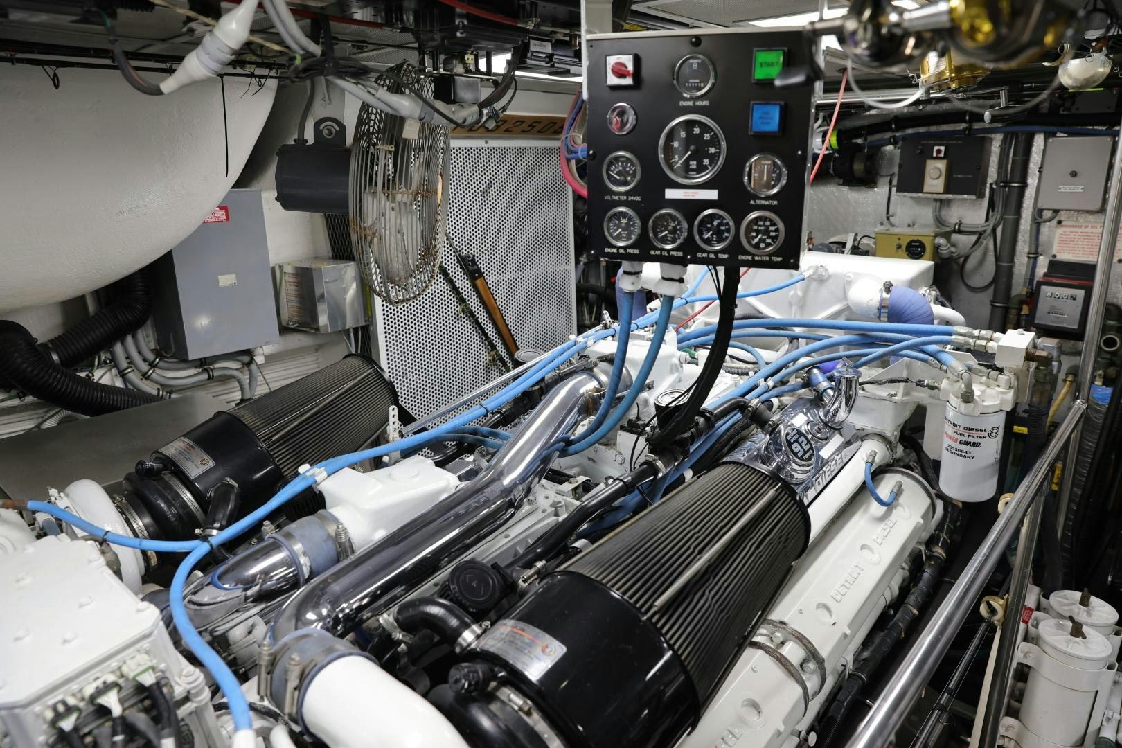 a machine with wires and a machine aboard LADY LILA Yacht for Sale