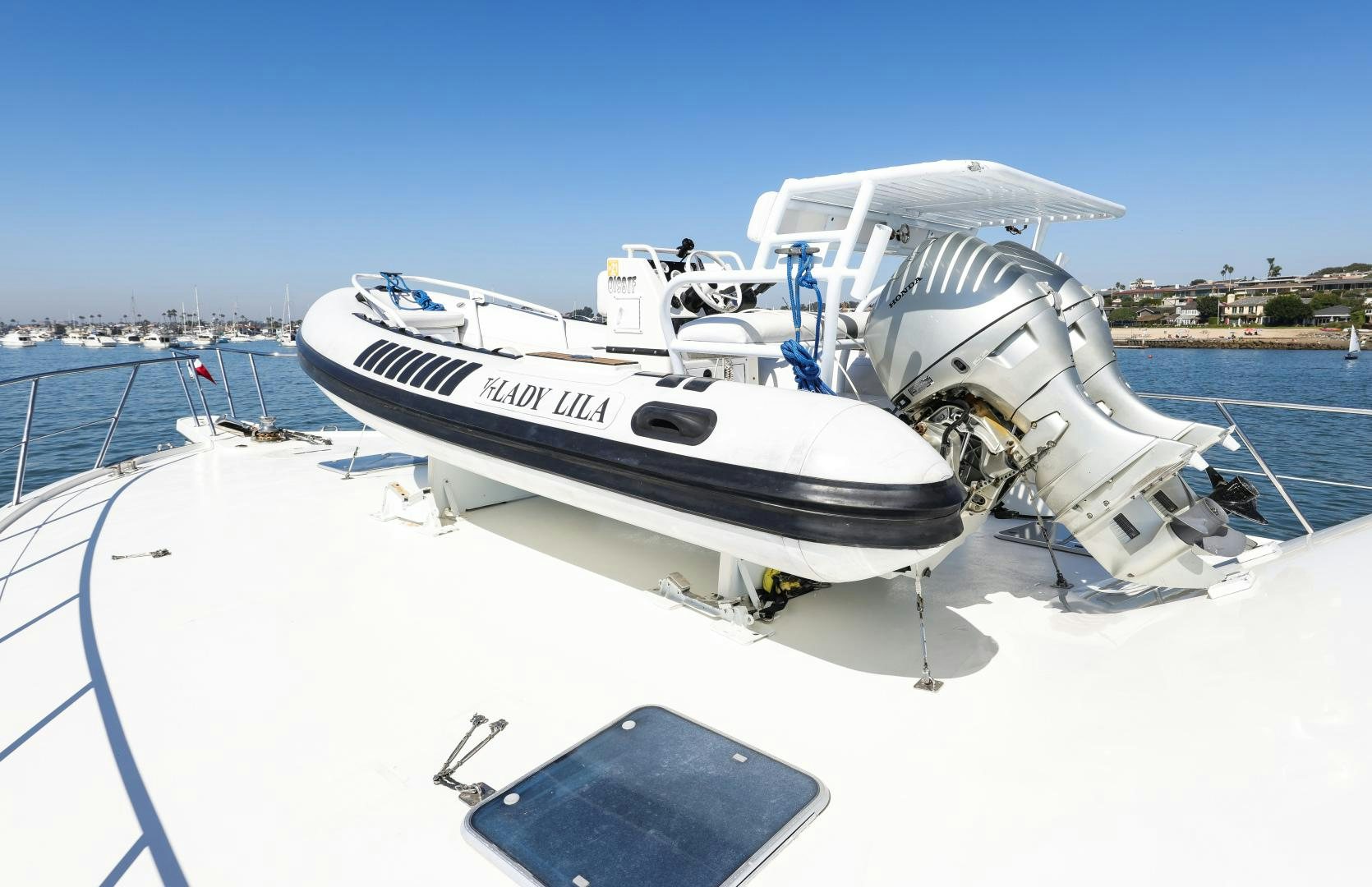 a boat on a boat aboard LADY LILA Yacht for Sale