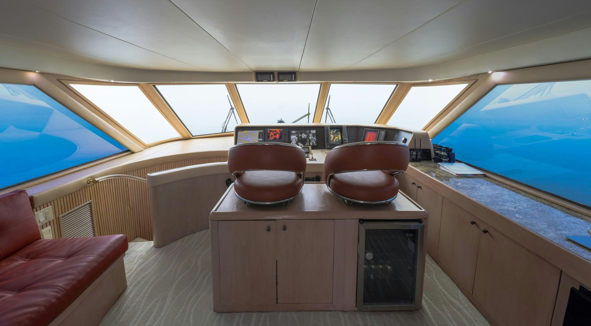a boat with a few pots on the front aboard LADY LILA Yacht for Sale