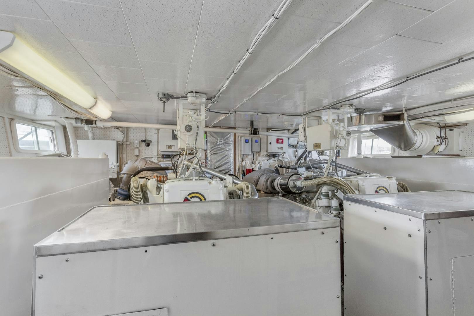 a factory with machinery aboard ELEGANTE Yacht for Sale