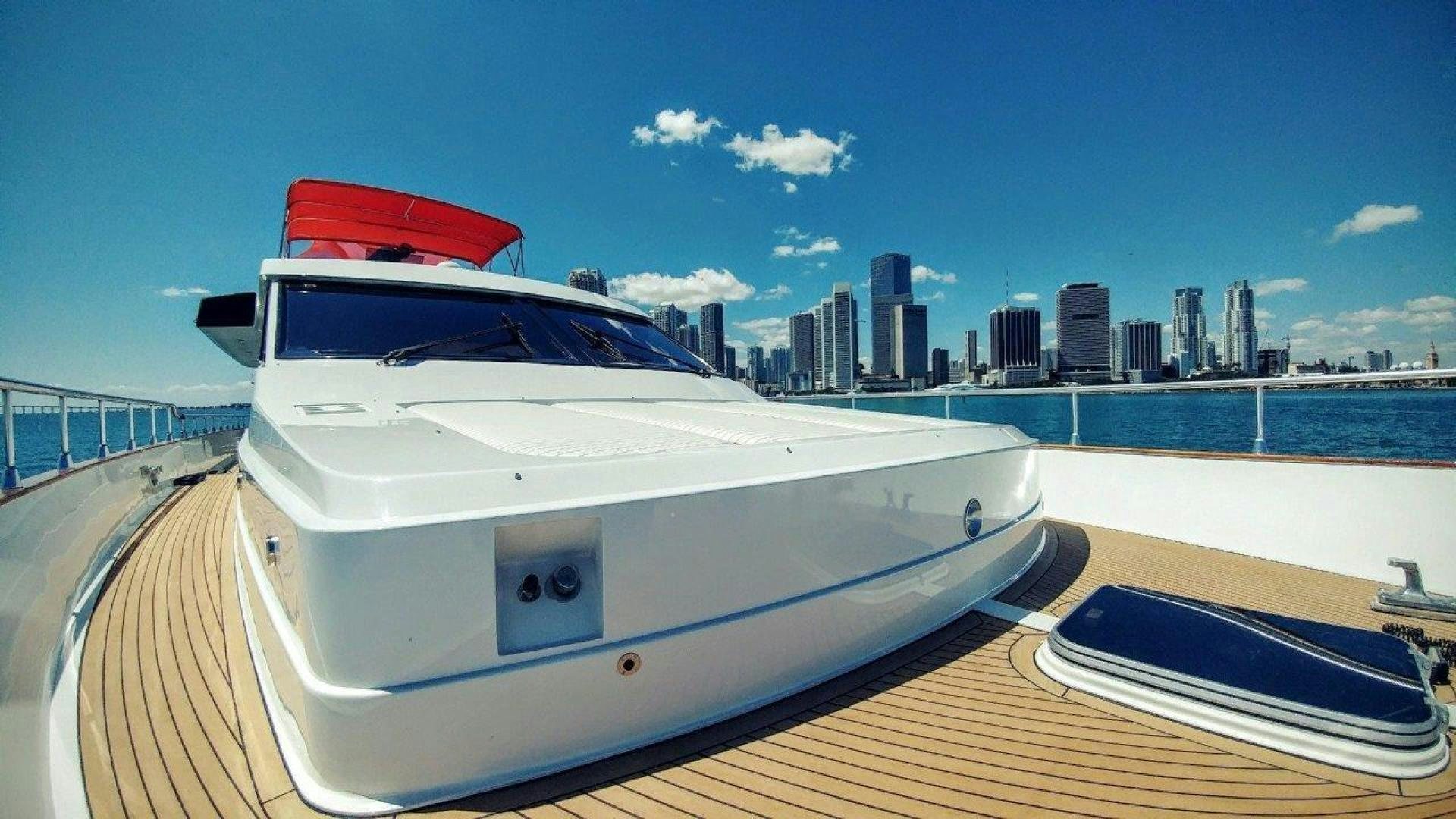 a boat on a deck aboard M.I.S. MOONDANCE Yacht for Sale