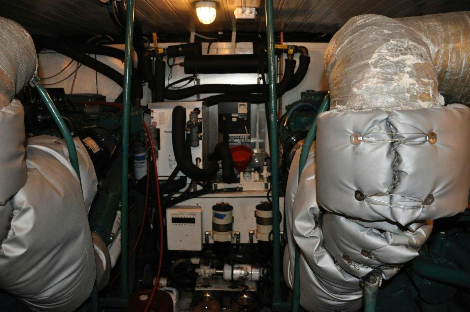 a group of people in a room aboard M.I.S. MOONDANCE Yacht for Sale