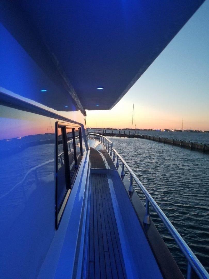 a boat on the water aboard M.I.S. MOONDANCE Yacht for Sale