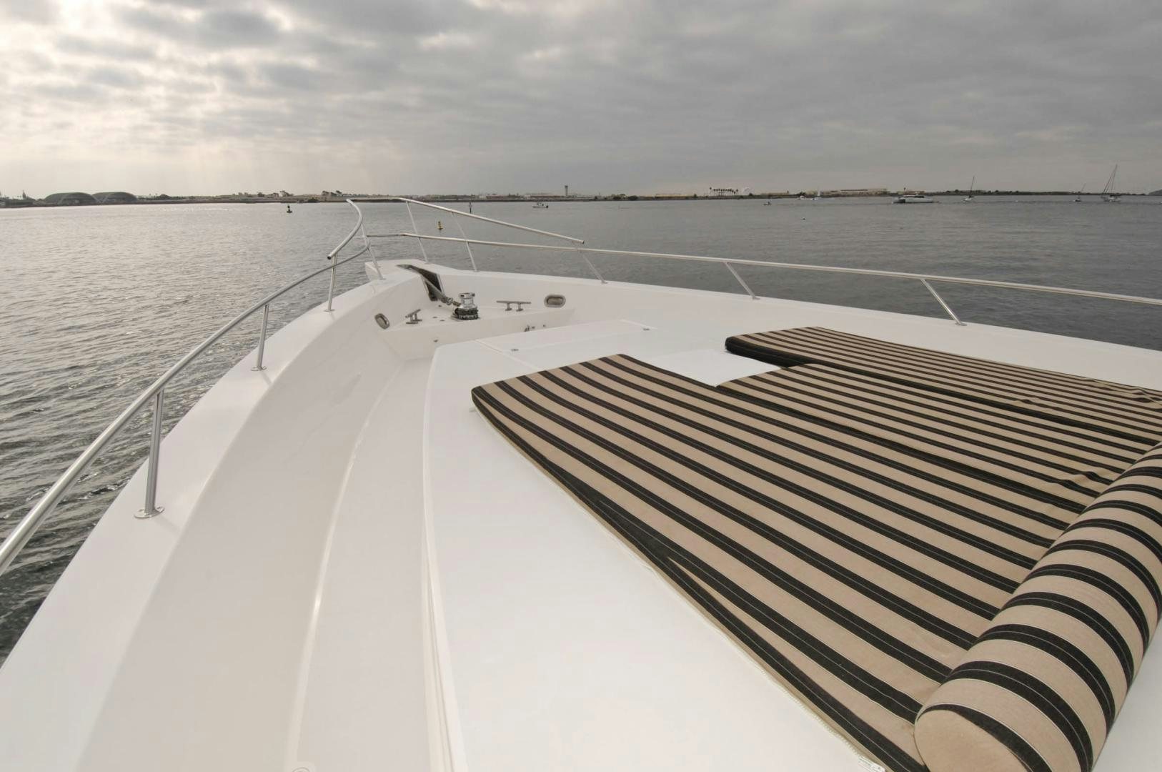 a long road with snow on the side aboard LADY O Yacht for Sale