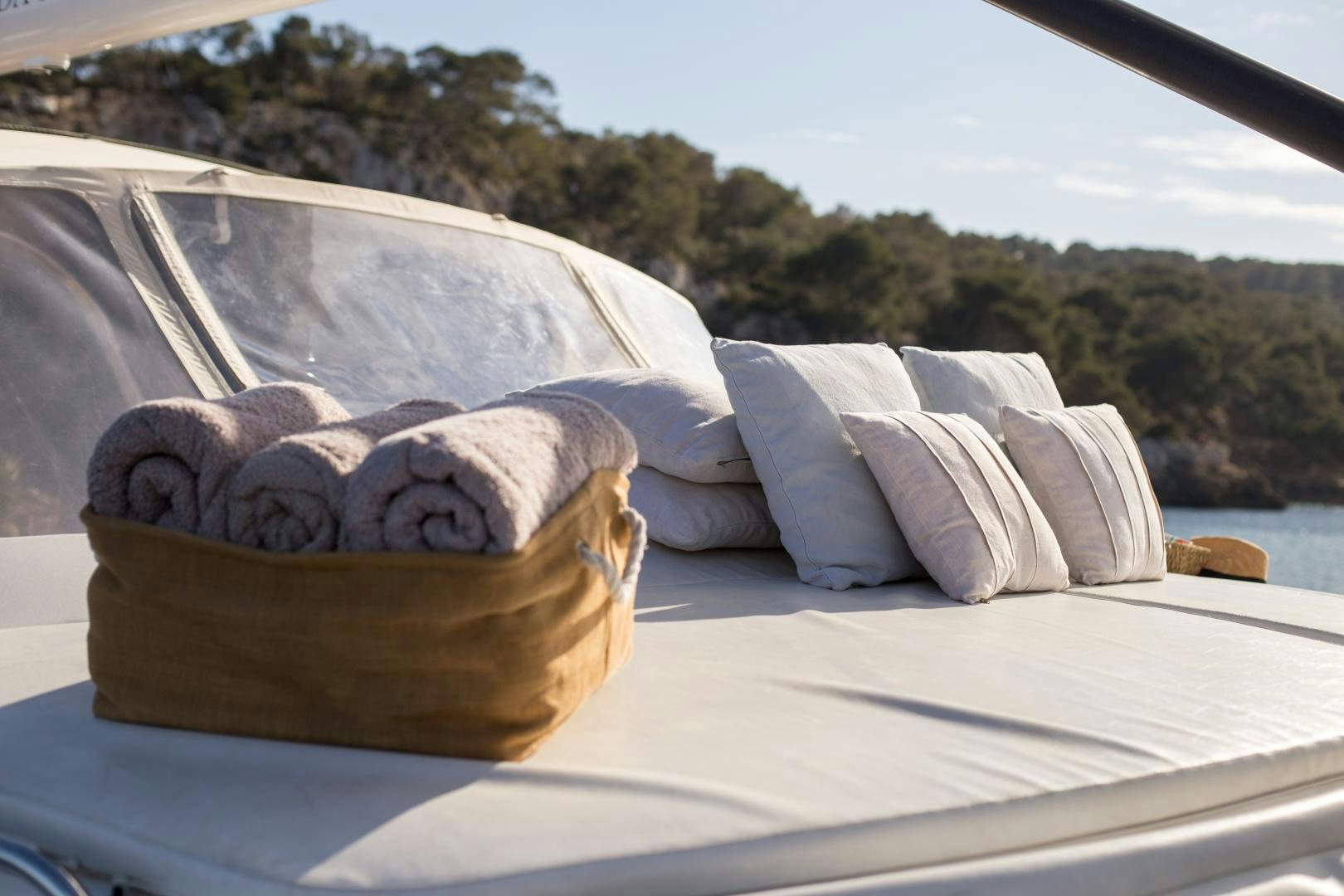 a basket on a boat aboard MATHILDA SOUND Yacht for Sale