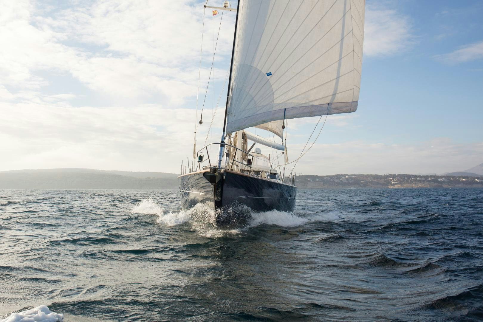 a sailboat in the ocean aboard MATHILDA SOUND Yacht for Sale