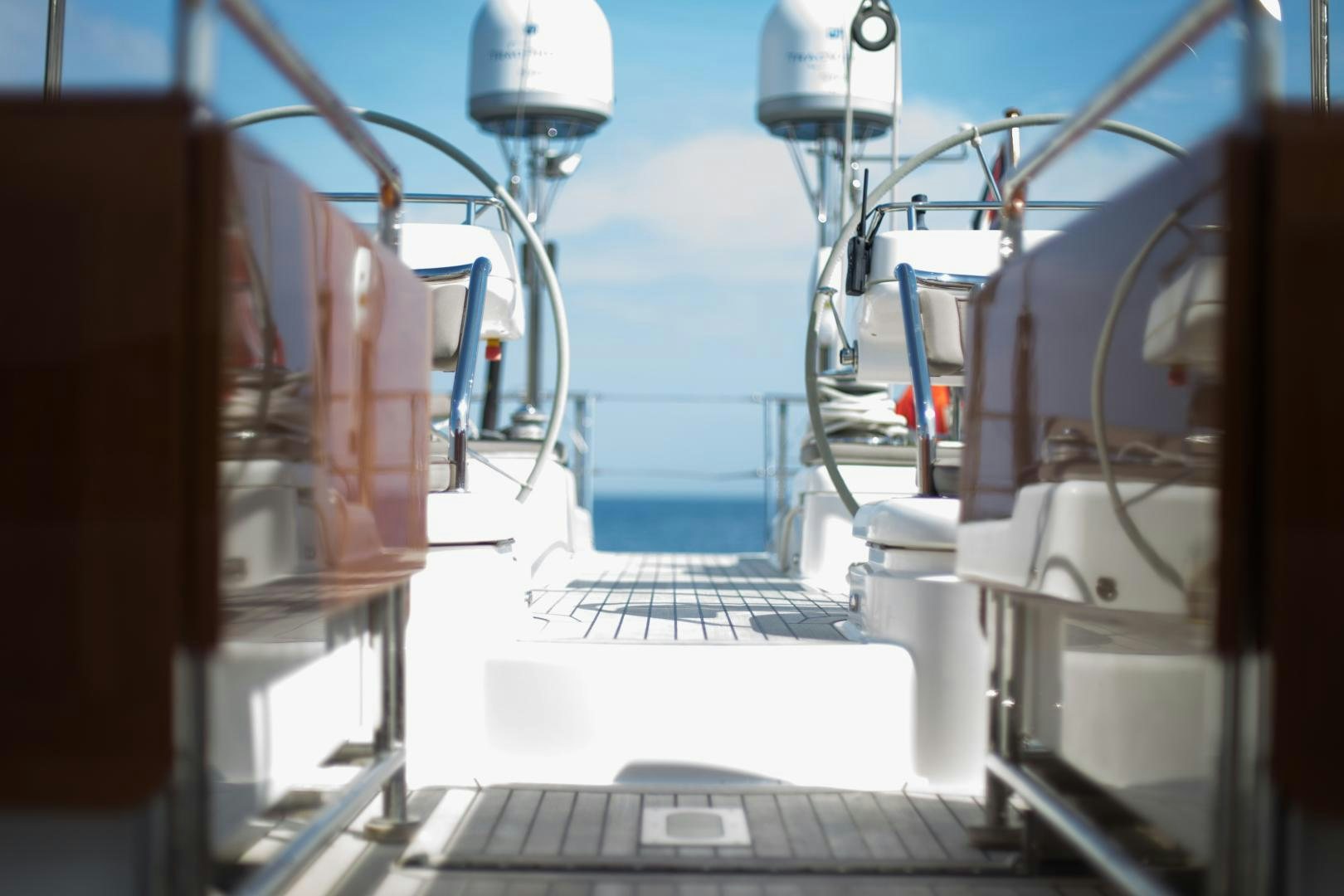 a large ship with a deck aboard MATHILDA SOUND Yacht for Sale