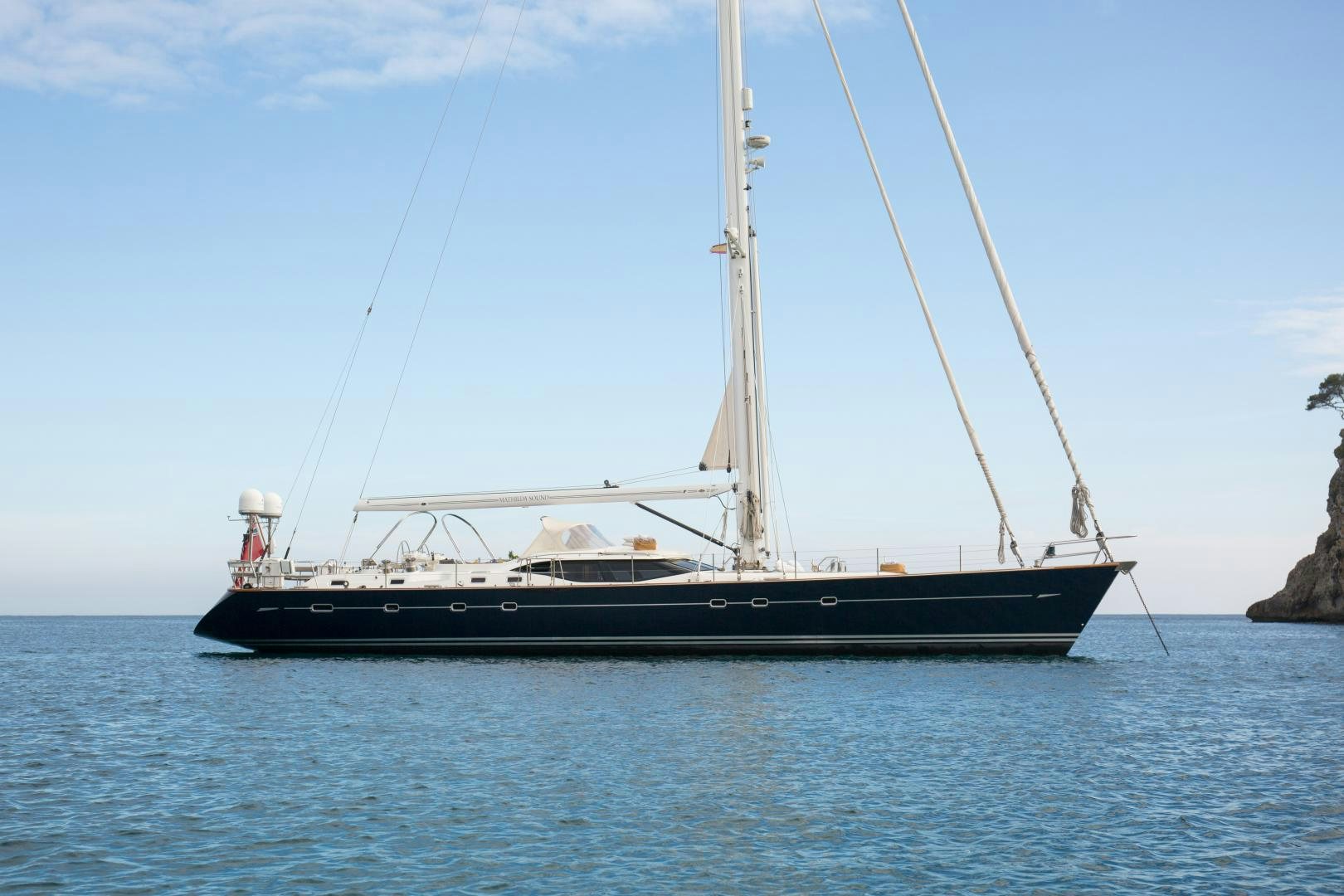 a boat on the water aboard MATHILDA SOUND Yacht for Sale