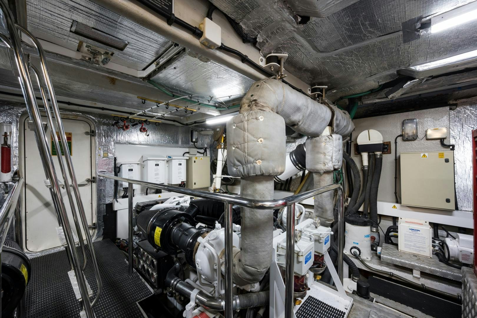 a large machine in a factory aboard SS ARTS Yacht for Sale