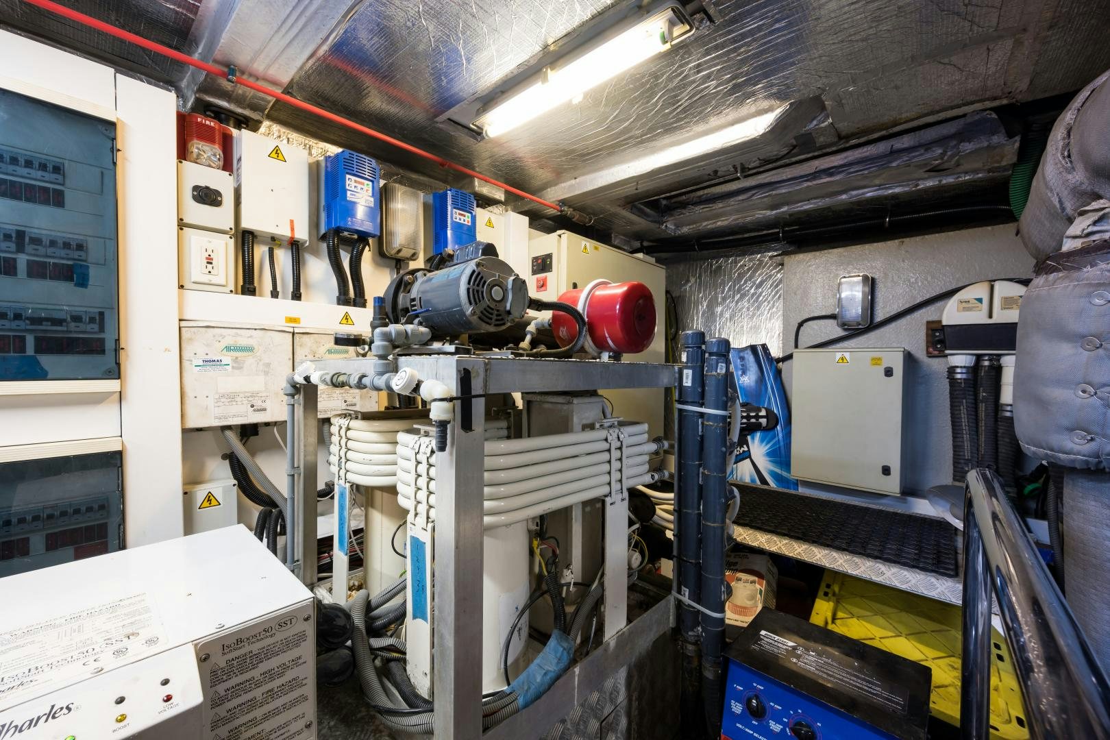 inside view of a factory aboard SS ARTS Yacht for Sale