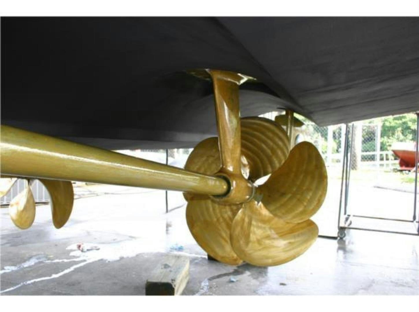 a large metal object aboard PRIMETIME Yacht for Sale