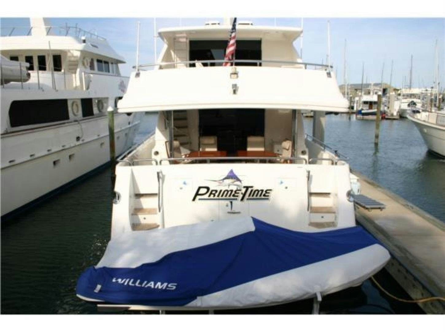 a boat in the water aboard PRIMETIME Yacht for Sale