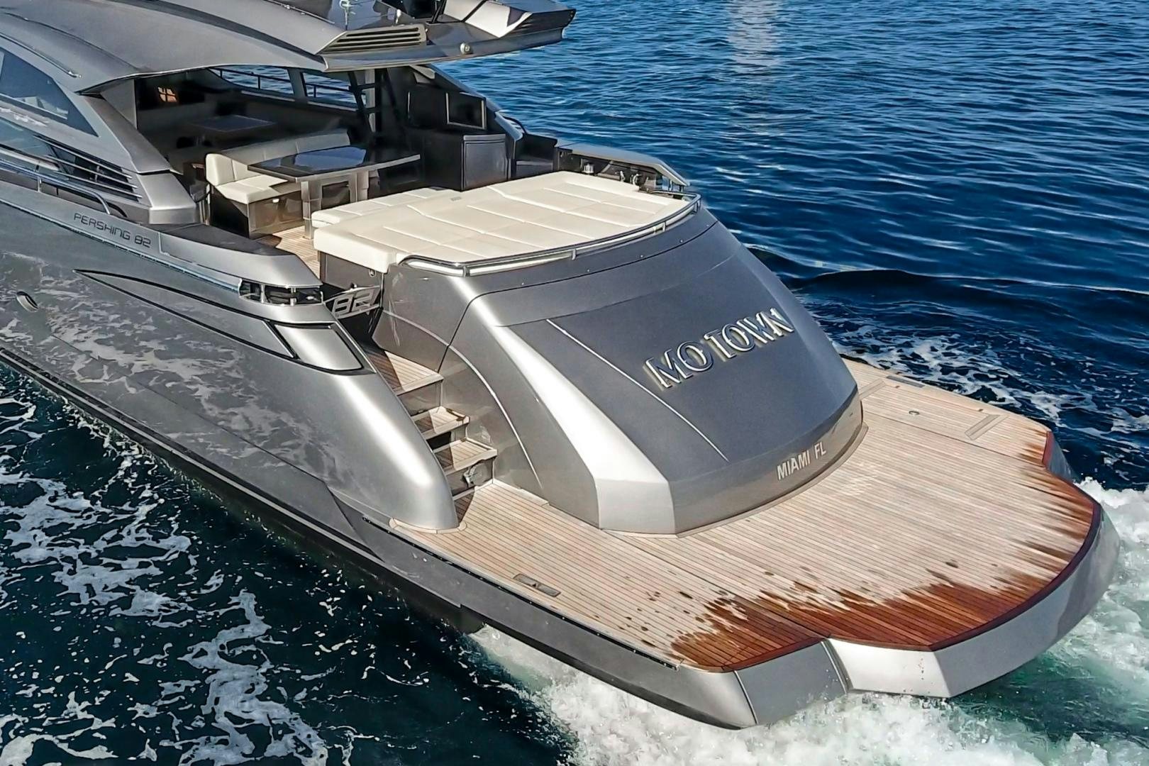 a space ship on the water aboard NO NAME Yacht for Sale