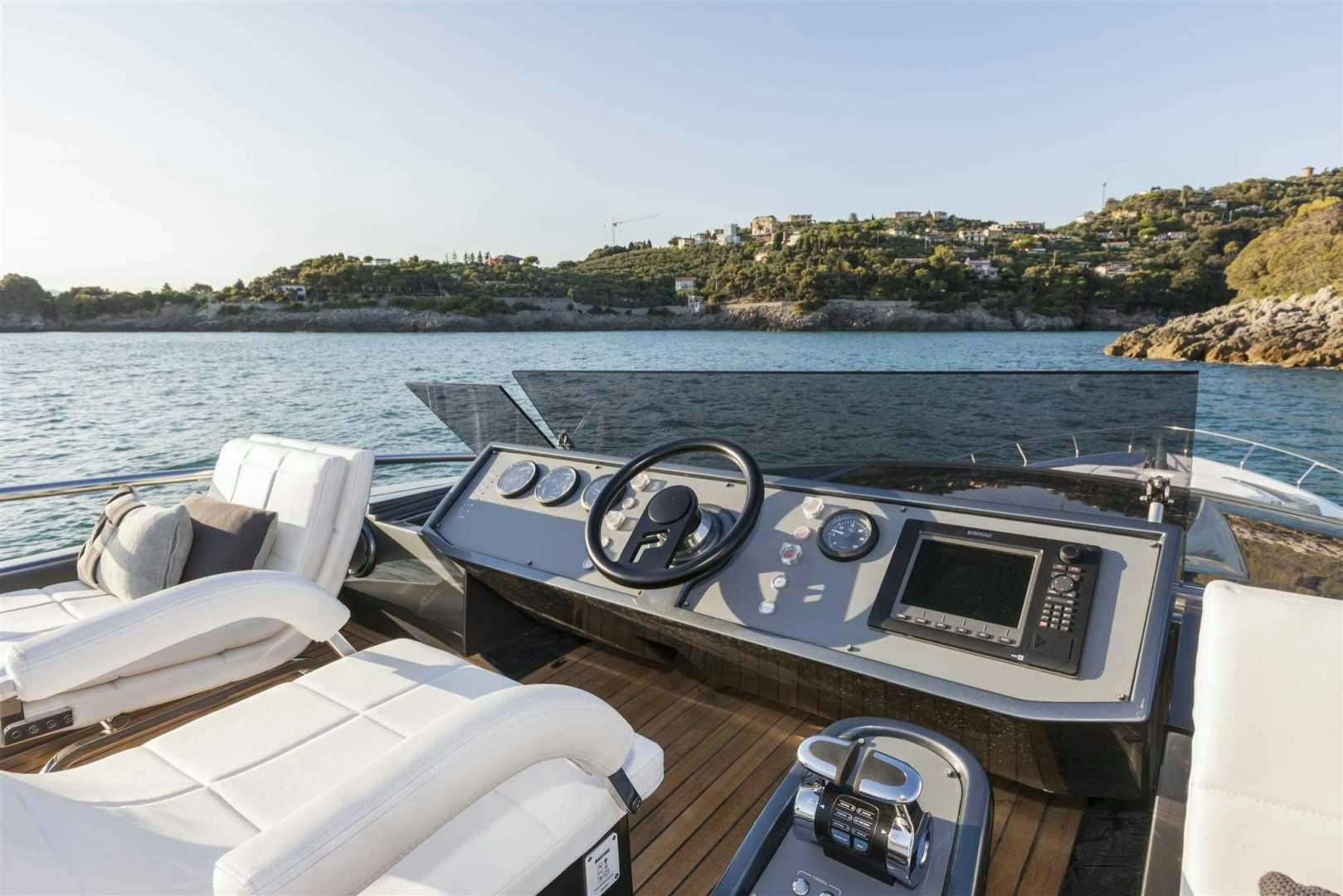 a boat with a computer on it aboard NO NAME Yacht for Sale