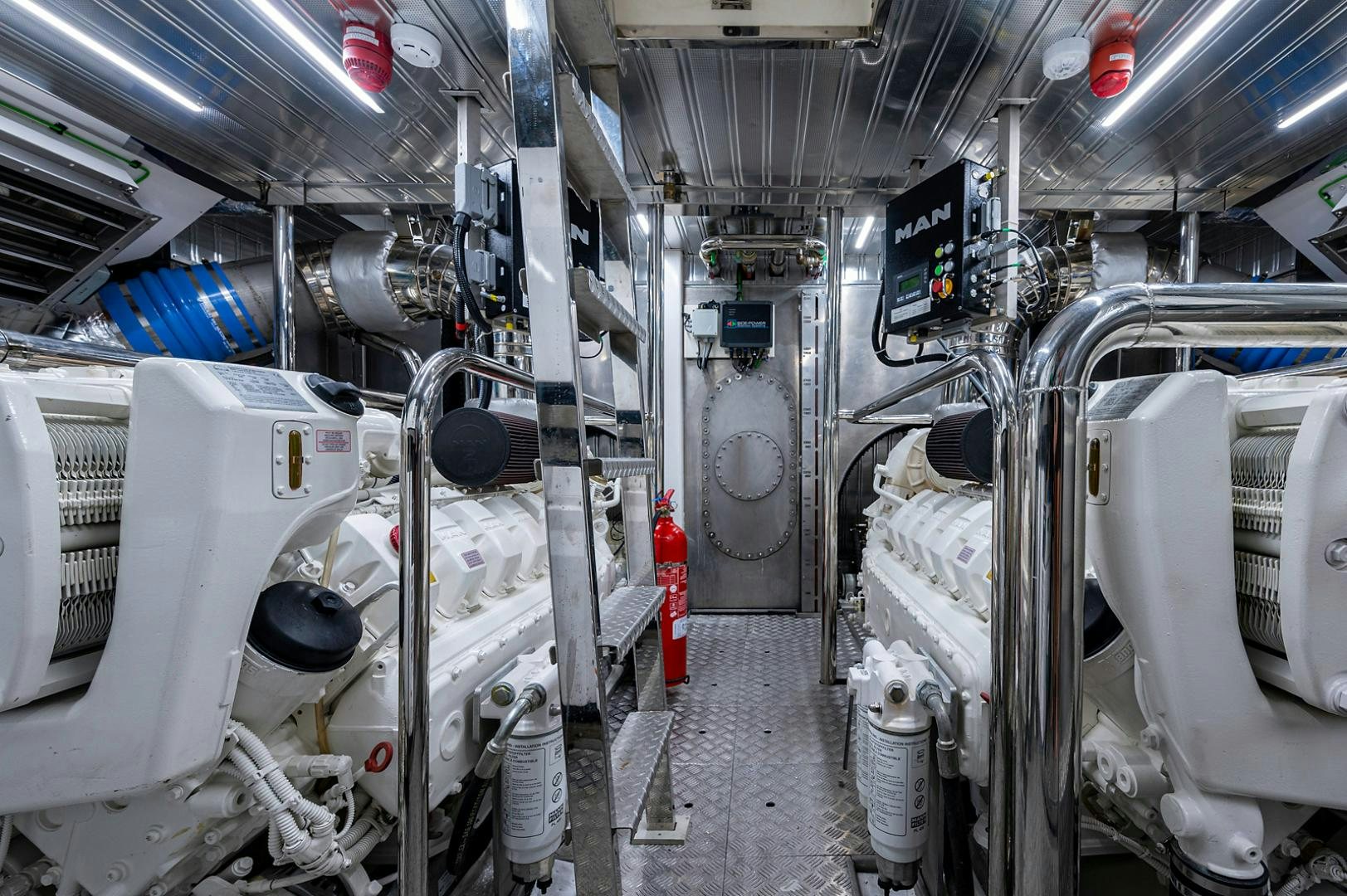 a room with several machines aboard No Name Yacht for Sale