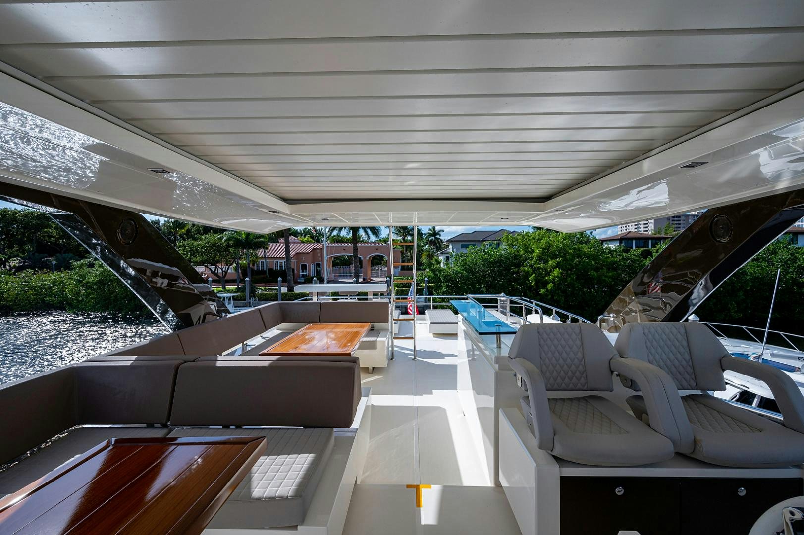 inside of a boat aboard No Name Yacht for Sale