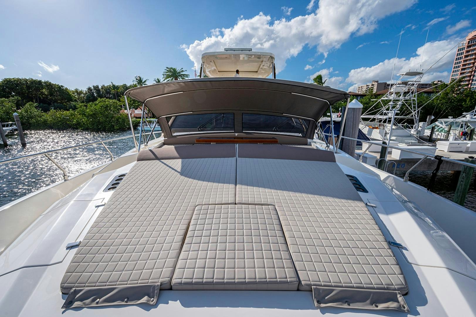 a boat on a dock aboard No Name Yacht for Sale