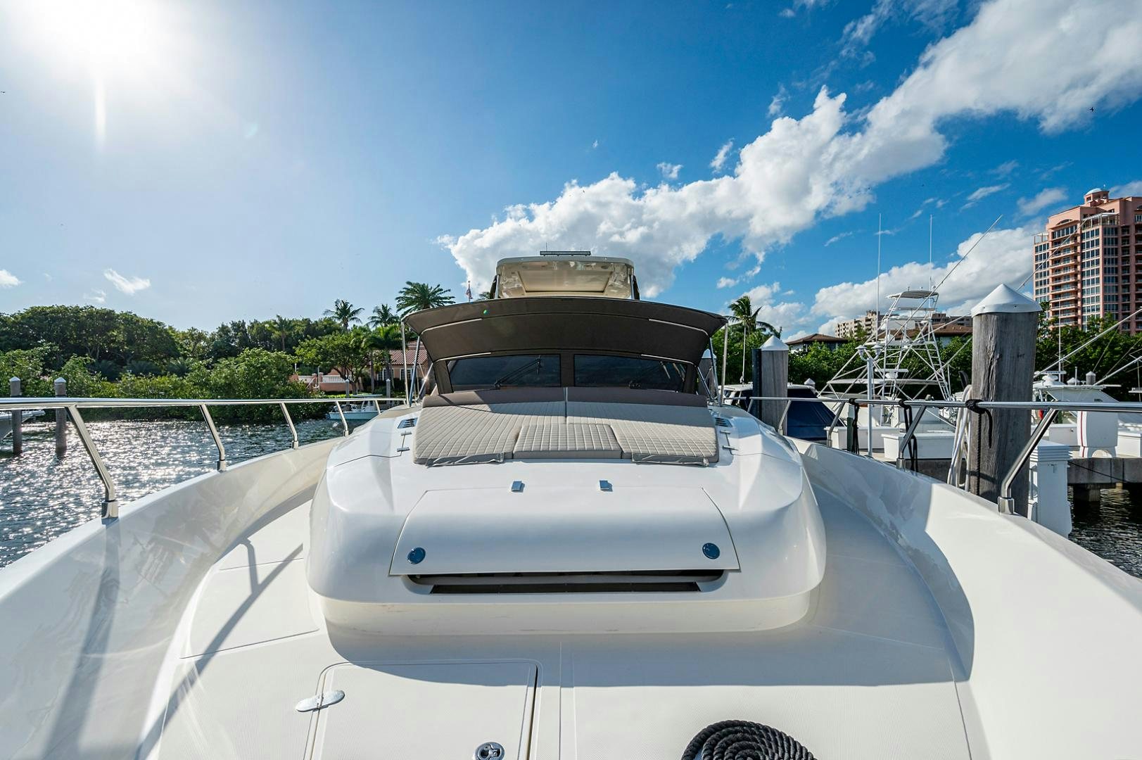 a boat on a bridge aboard No Name Yacht for Sale