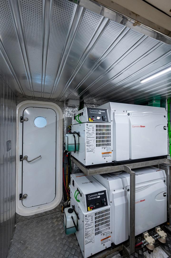 a room with machines and equipment aboard No Name Yacht for Sale