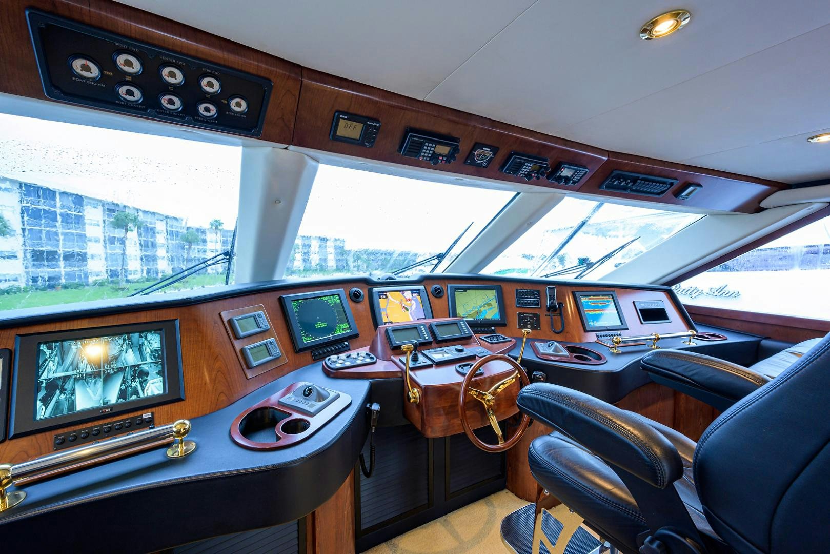 inside of a boat aboard BLACK SHADOW Yacht for Sale