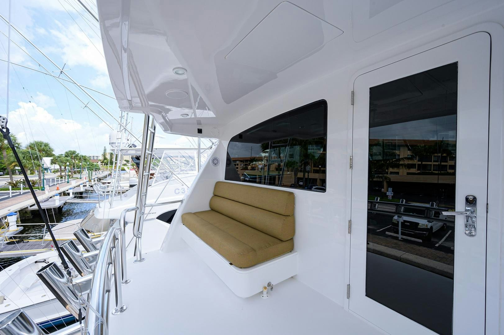 a boat on the water aboard BLACK SHADOW Yacht for Sale