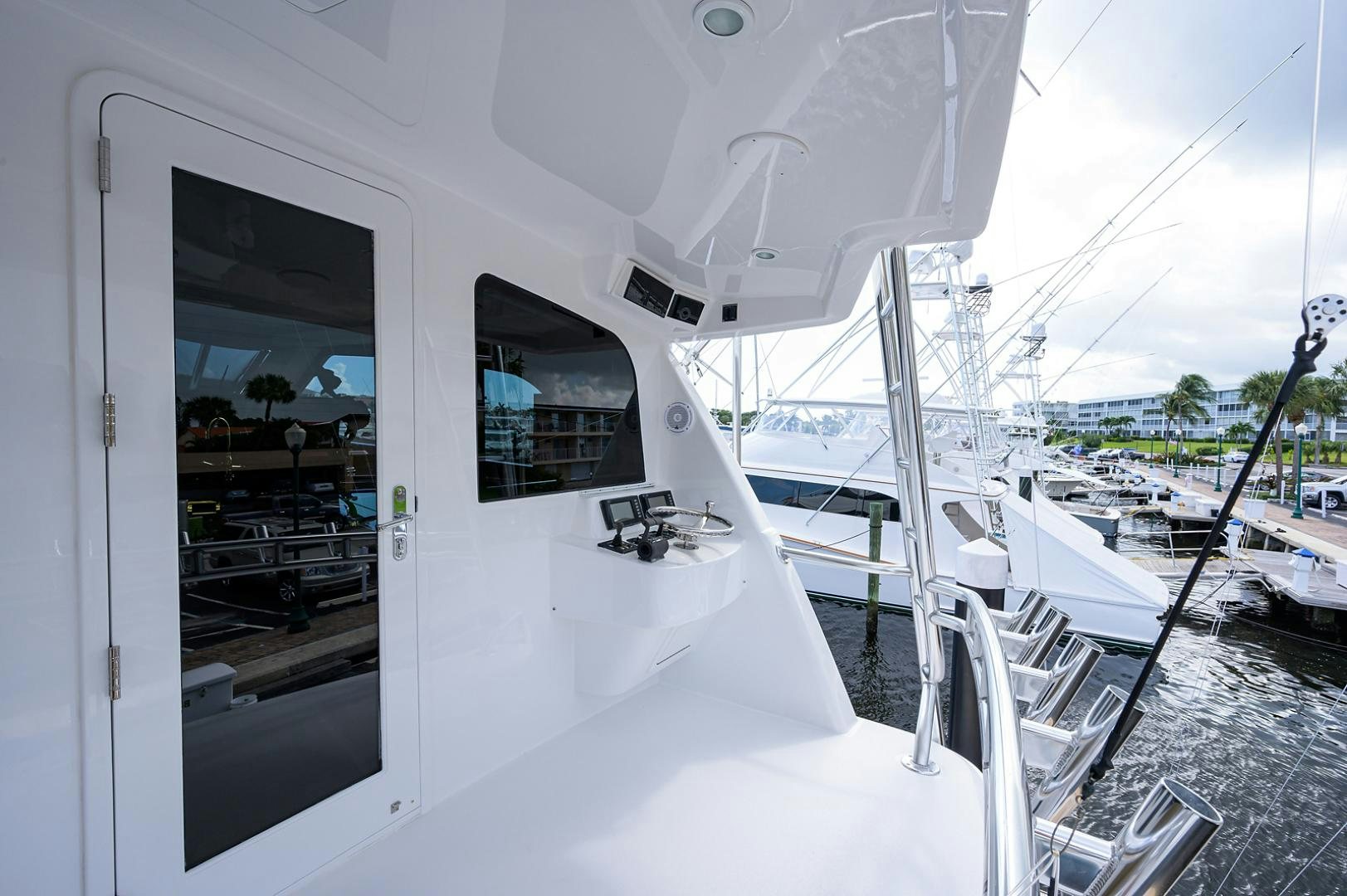 a boat with a door open aboard BLACK SHADOW Yacht for Sale