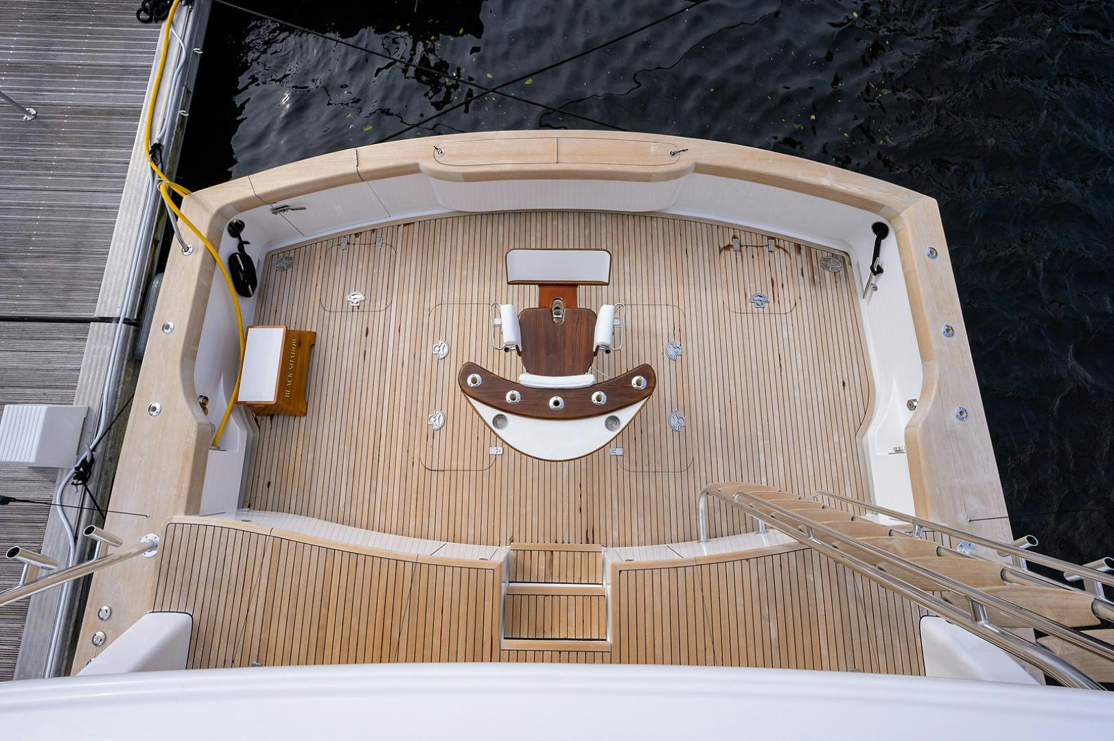 a boat on the water aboard BLACK SHADOW Yacht for Sale